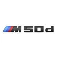Емблема BMW M50D, чорна - X6 G06, 51142472841