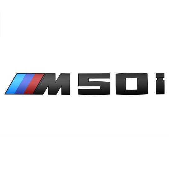 Эмблема BMW M50i, черная - X6 G06, 51142472842