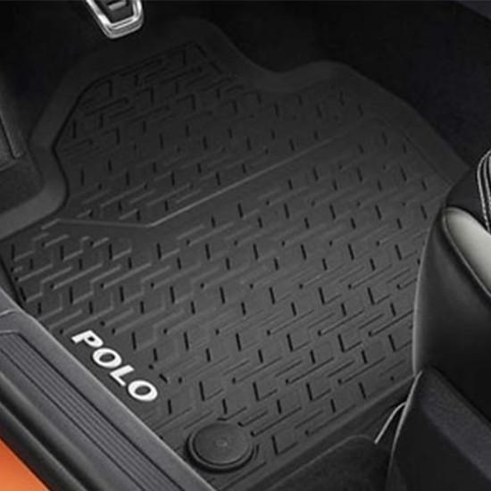 Комплект резиновых ковриков, цвет титановый черный VOLKSWAGEN POLO 6 (2G)