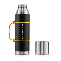 Термос Audi quattro Insulated Bottle, black/yellow, 3292000600