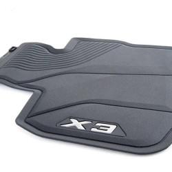 Задние резиновые всепогодные коврики BMW - X3 G01, черный, 51472450512