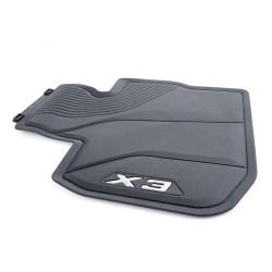 Задние резиновые всепогодные коврики BMW - X3 G01, черный, 51472450512