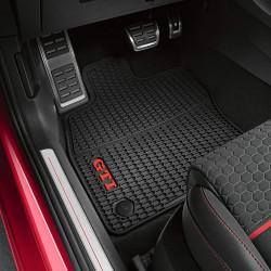 Комплект резиновых ковриков GTI, цвет черный VOLKSWAGEN VW GOLF 7 VII 