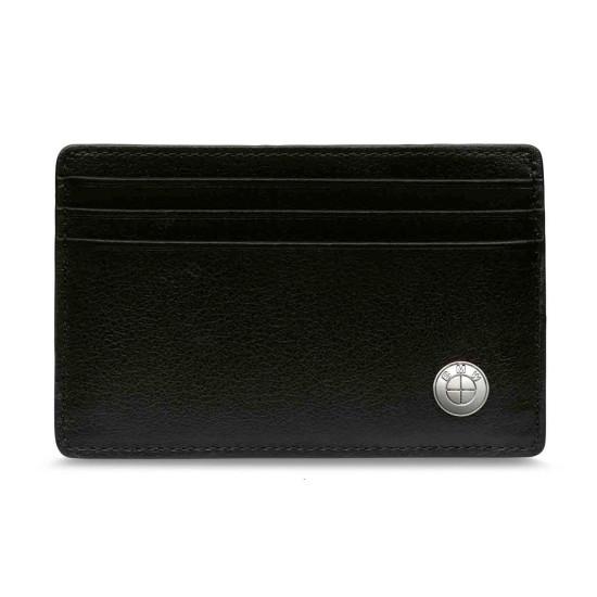 Кожаный футляр для кредитных карт BMW Credit Card Holder, Black,  80212454666
