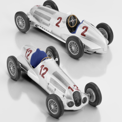 Колекційна масштабна модель гоночного боліда Mercedes-Benz W 125 - R. Carraciola (1937), масштабі 1:18, B66040637