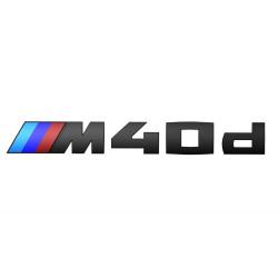 Эмблема BMW M40D, черная - X4 G02, 51142472835