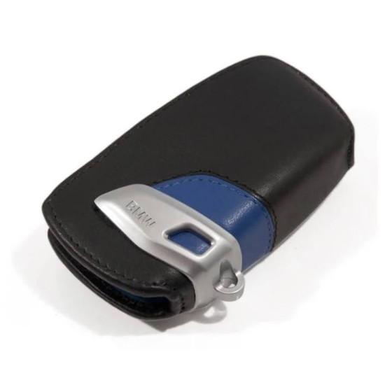 ШКІРЯНИЙ ФУТЛЯР ДЛЯ КЛЮЧА BMW LEATHER KEY CASE M SPORT BLUE BLACK, 82292219915 ШКІРЯНИЙ ФУТЛЯР ДЛЯ КЛЮЧА BMW LEATHER KEY CASE M SPORT BLUE BLACK, 82292219915