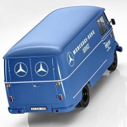 Коллекционная масштабная модель Mercedes-Benz L319, Van, Mercedes-Benz Service, 1956-67, синий, масштаб 1:18, B66040630