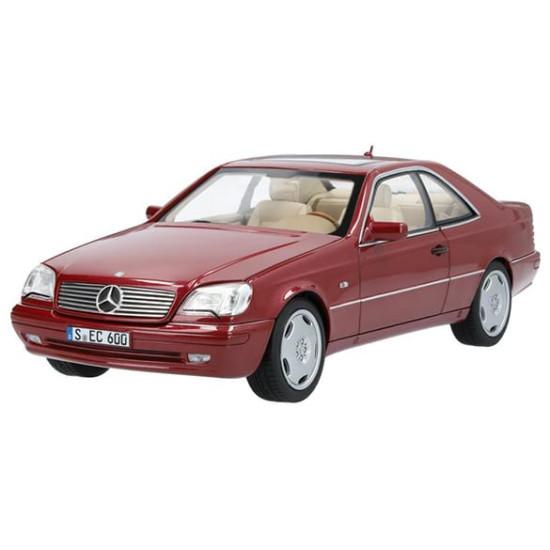 Коллекционная модель Mercedes-Benz CL 600 C140, масштаб 1:18, цвет красный альмадин