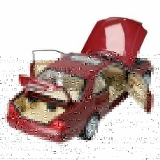 Коллекционная модель Mercedes-Benz CL 600 C140, масштаб 1:18, цвет красный альмадин