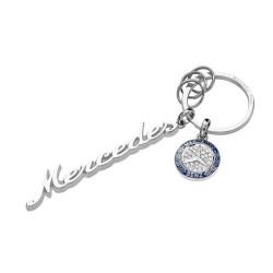 Брелок Classic Mercedes-Benz Collection, цвет серебристый / синий