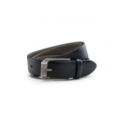 Двусторонний кожаный ремень Volkswagen Leather Reversible Belt Black-Taupe, 000084310APG