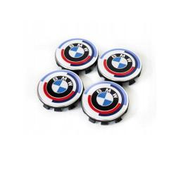 Оригинальные колпачки ступицы BMW, комплект из 4 штук, 50 лет, M 112 мм, BMW Genuine Hub Caps Set 4 Pieces, 50 Years, M 112mm, 36125A57484