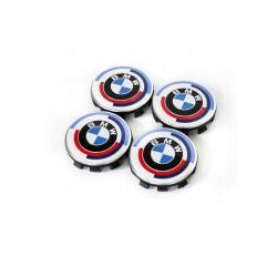 Оригинальные колпачки ступицы BMW, комплект из 4 штук, 50 лет, M 112 мм, BMW Genuine Hub Caps Set 4 Pieces, 50 Years, M 112mm, 36125A57484