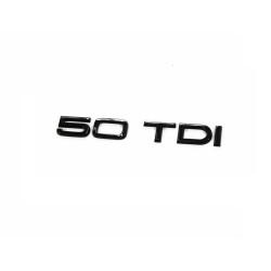 Емблема, значок, логотип задний для Audi 50 TDI,  Lettering Black Tuning Exclusive Black Edition Emblem, 8W0853744ET94