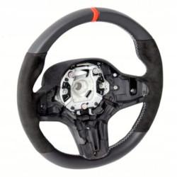 Руль BMW M Performance, черный / красный, 32302448757