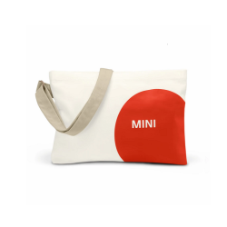 Сумка через плече з дизайном MINI, біла/червона, 80225B320C8