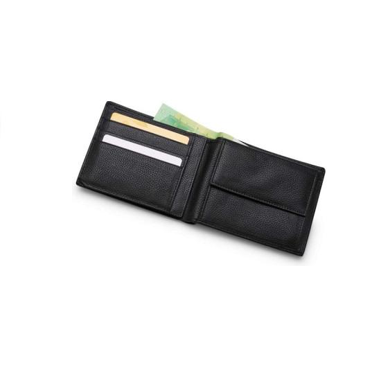 Гаманець VW, Volkswagen 000087400L041 Wallet Wallet Leather Men's Wallet, Black, 000087400L041