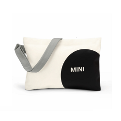 Сумка через плече з дизайном MINI, біла/чорна, 80225B320C7