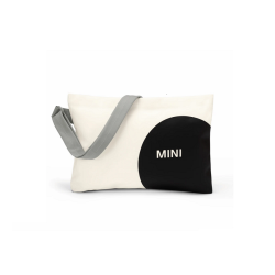 Сумка через плече с дизайном MINI, бело-черная, 80225B320C7