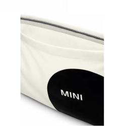 Сумка через плече з дизайном MINI, біла/чорна, 80225B320C7