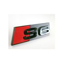 Оригинальный логотип Audi / S6 (с 2019 года) "S6" для решетки черного цвета, Original Audi / S6 (from 2019) logo "S6" for grill in black, 4K0071805