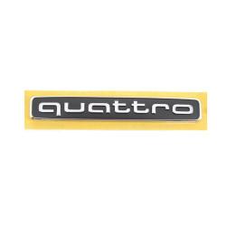 Хромированная эмблема "Quattro" на заднюю крышку багажника Audi Q7 16-17, Rear Trunk Lid Chrome "Quattro" Emblem, 4M08537372ZZ