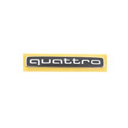 Хромированная эмблема "Quattro" на заднюю крышку багажника Audi Q7 16-17, Rear Trunk Lid Chrome "Quattro" Emblem, 4M08537372ZZ