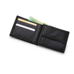 Гаманець VW, Volkswagen 000087400L041 Wallet Wallet Leather Men's Wallet, Black, 000087400L041
