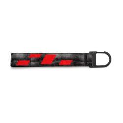 Брелок Audi Sport с петлей и карабином, Audi Sport Keychain Loop Carabiner Hook Black Red, 3182400400