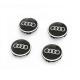 Динамичный колпак колеса, Audi Dynamic Spinning Center Hub Cap Black Genuine, 4M8071006A
