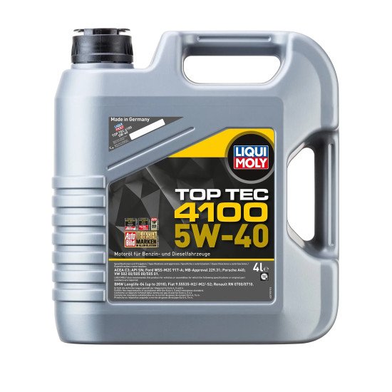 Моторне масло  LIQUI MOLY TOP TEC 4100 5W-40 4L. 2195