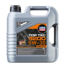 Моторне масло  LIQUI MOLY TOP TEC 4200 5W-30 NEW GENERATION 4L. 3715