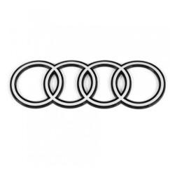 Кольца для Audi Q8 Logo Black Edition Emblem Blackline черный/белый 4M8853742B90A