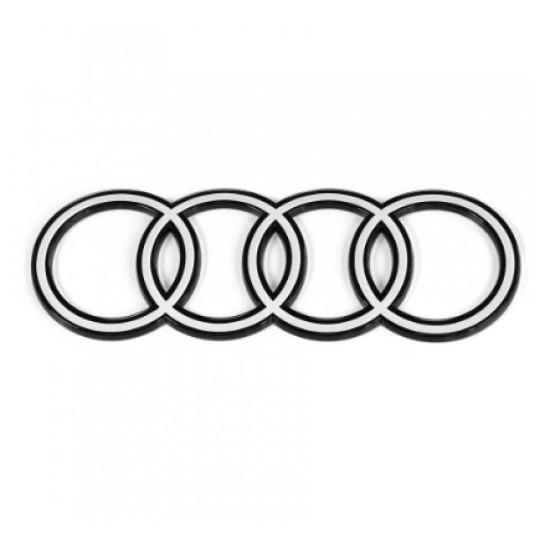 Кільця для Audi Q8 Logo Black Edition Emblem Blackline чорний/білий 4M8853742B90A Кільця для Audi Q8 Logo Black Edition Emblem Blackline чорний/білий 4M8853742B90A