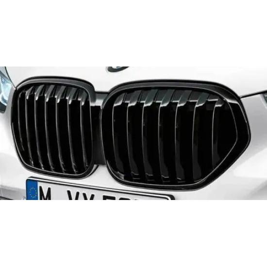 Черная решетка радиатора для BMW X1 F48 LCI 51138080619