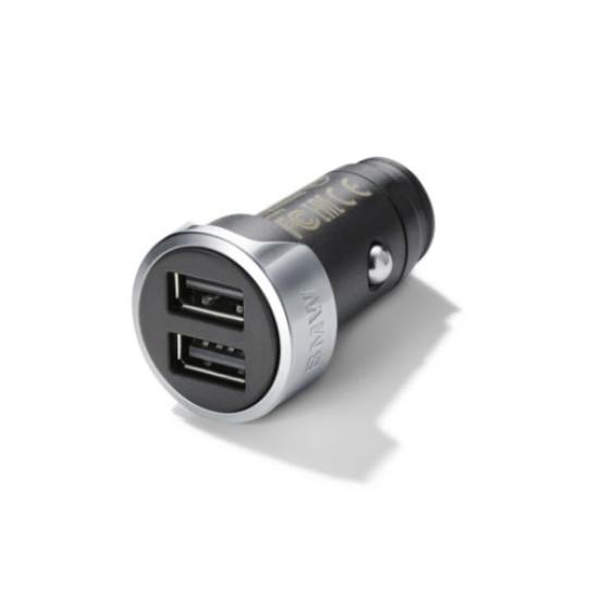 Двойное USB-зарядное устройство BMW для типа A, черное / серое, 65412458285