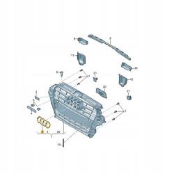 Емблема чорна Audi, 8T0853605T94