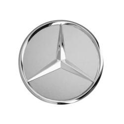 Ковпачок ступиці колеса Mercedes в титаново-сріблястому кольорі з хромованим логотипом, артикул B66470202 