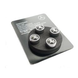 Оригинальные декоративные колпачки ниппелей Mercedes-Benz Dust Caps Black (B66472002)