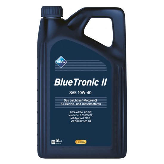 Моторное масло ARAL BlueTronic II 10W-40 5 л. 15F078