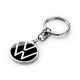 Брелок Volkswagen Logo Keyring, Black and Chrome, 37 mm., артикул 000087010BQ 