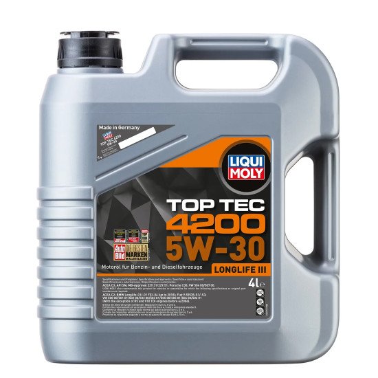 Моторное масло LIQUI MOLY TOP TEC 4200 5W-30 NEW GENERATION 4L. 3715