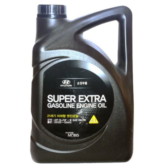 Моторное масло Mobis Hyundai/KIA Super Extra Gasoline 5W-30 4 л.510000410
