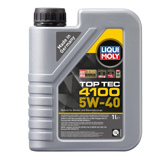 Моторное масло LIQUI MOLY TOP TEC 4100 5W-40 1L 9510 