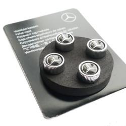 Декоративные колпачки ниппелей Mercedes-Benz Dust Caps Black (B66472002)