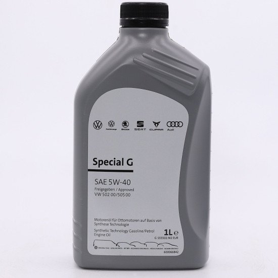 Оригінальне моторне масло VAG Special G Plus 5W-40 1л (GS55502M2)