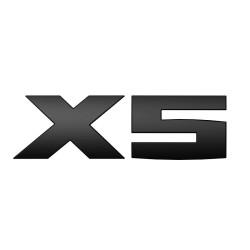 Эмблема BMW X5, черная, 51142472837